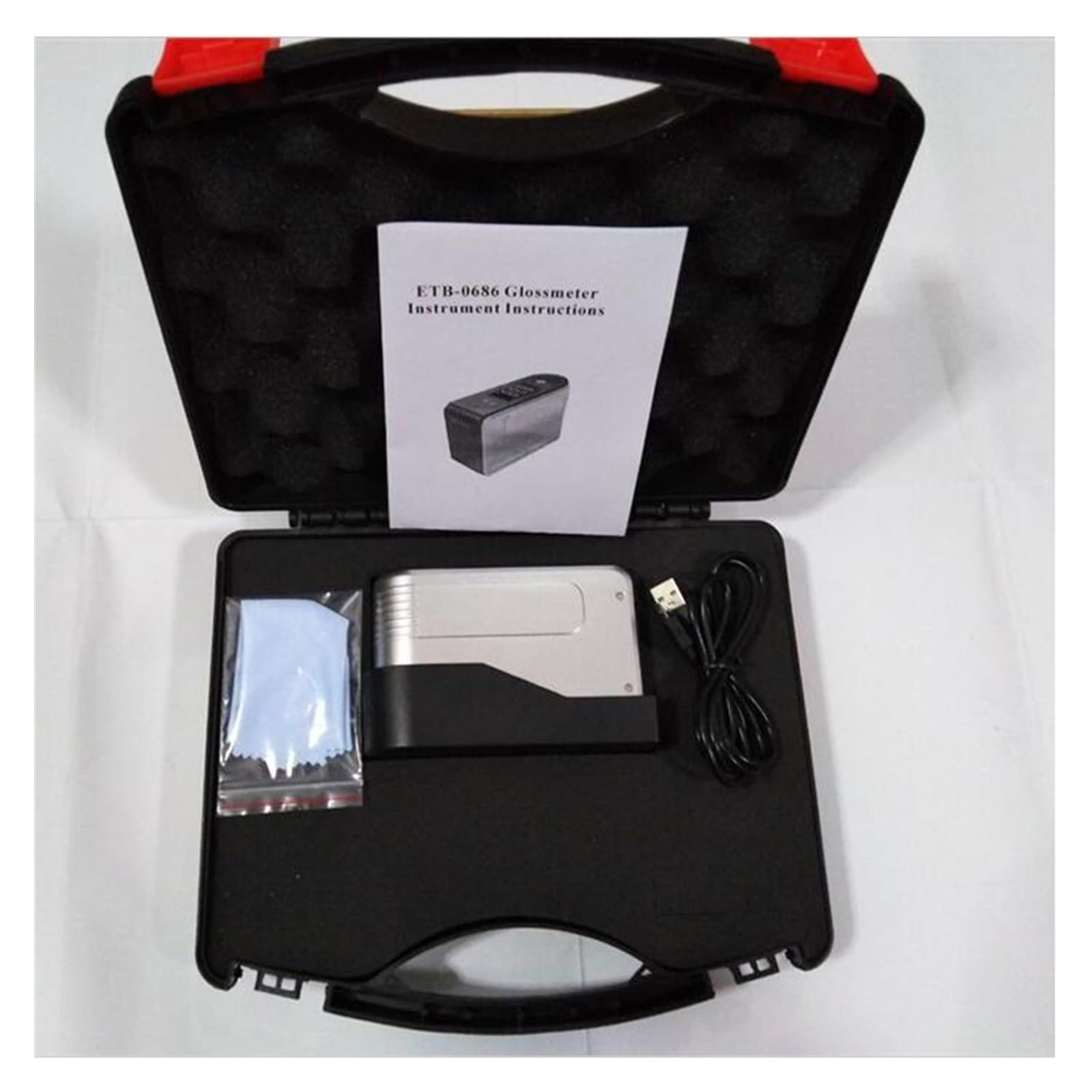 Miernik połysku, Połyskomierz ETB-0686 0-200Gu Tester Połysku Do Farby Granitowej I Drewnianej Test Powierzchni Miernik ETB0686