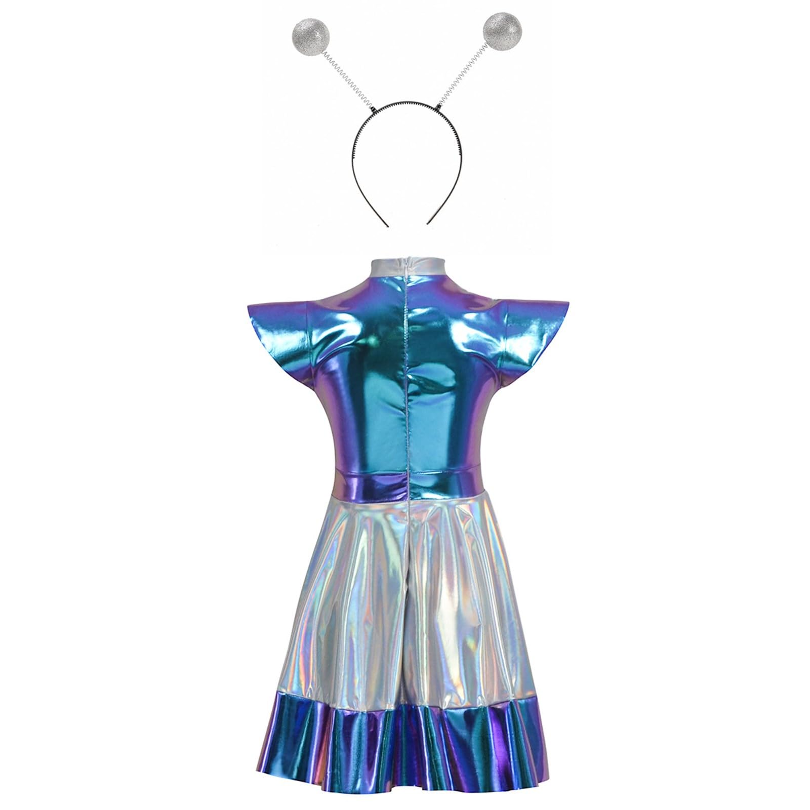 Generisch 2026 - Costume da alieno, astronauta e robot, per giochi di ruolo, per feste di Halloween, costume per giochi di ruolo, abbigliamento a tema