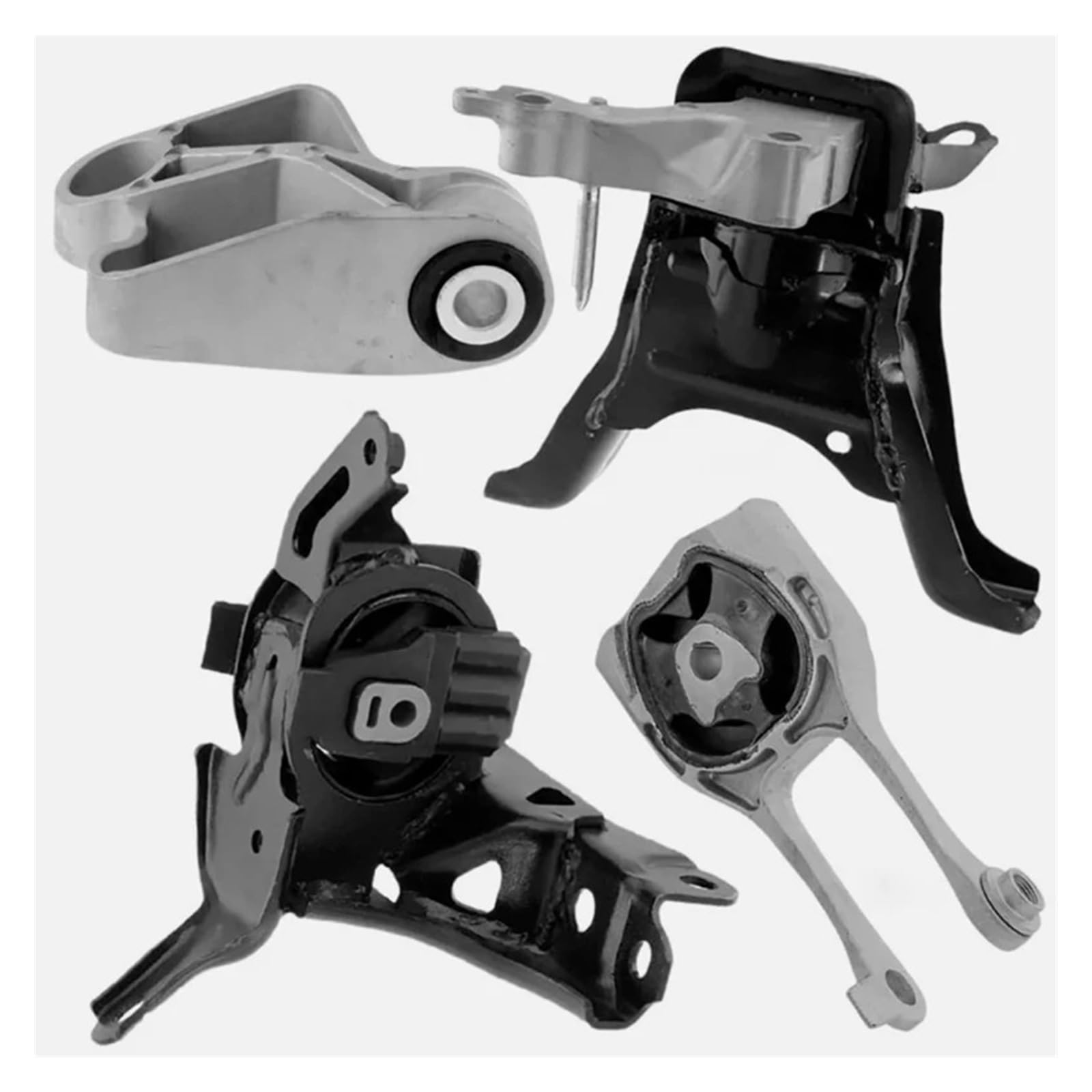Nokrgqw One Color For Toyota For C-Hr 18-22 L4 2.0L 12372-0T581 12363-0T030 12364-0T030 12305-0T341 4Pcs Hydraulic Engine Motor & Trans Mount Set Car Engine Mounts