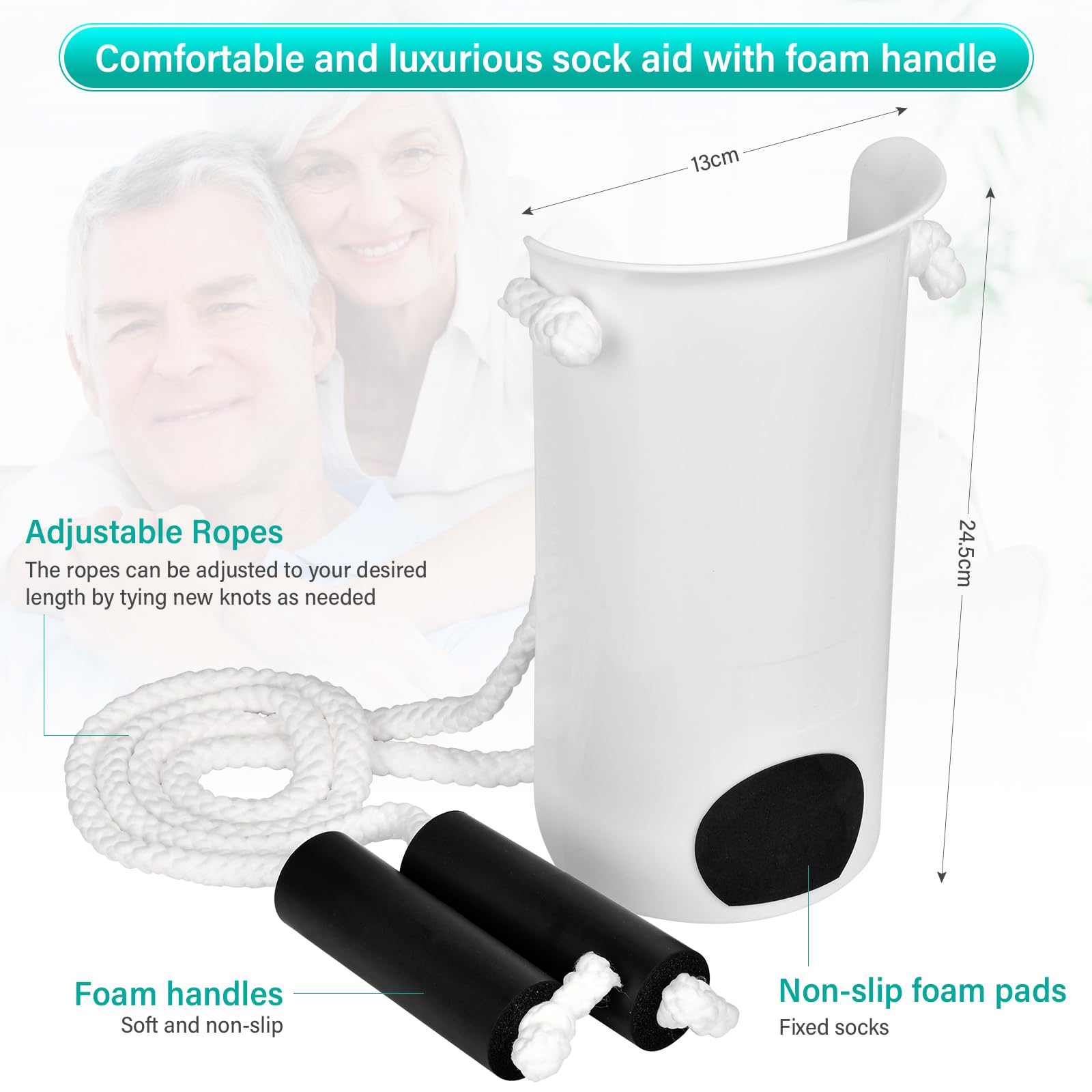 Feiyayi Sock Aids For Putting Socks On And Off For Men And Women,Sock