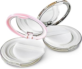 クリア プレストパウダー ケース・パフ付 Amazon.co.jp: S.fields.inc フェイスパウダーケース パフ付き 3色