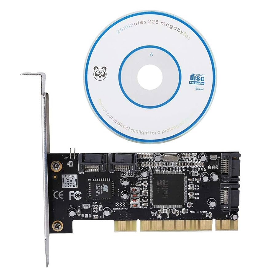 アト シリアル Amazon.com: Sil3114 PCI SATA RAID Controller Card - 4 Port