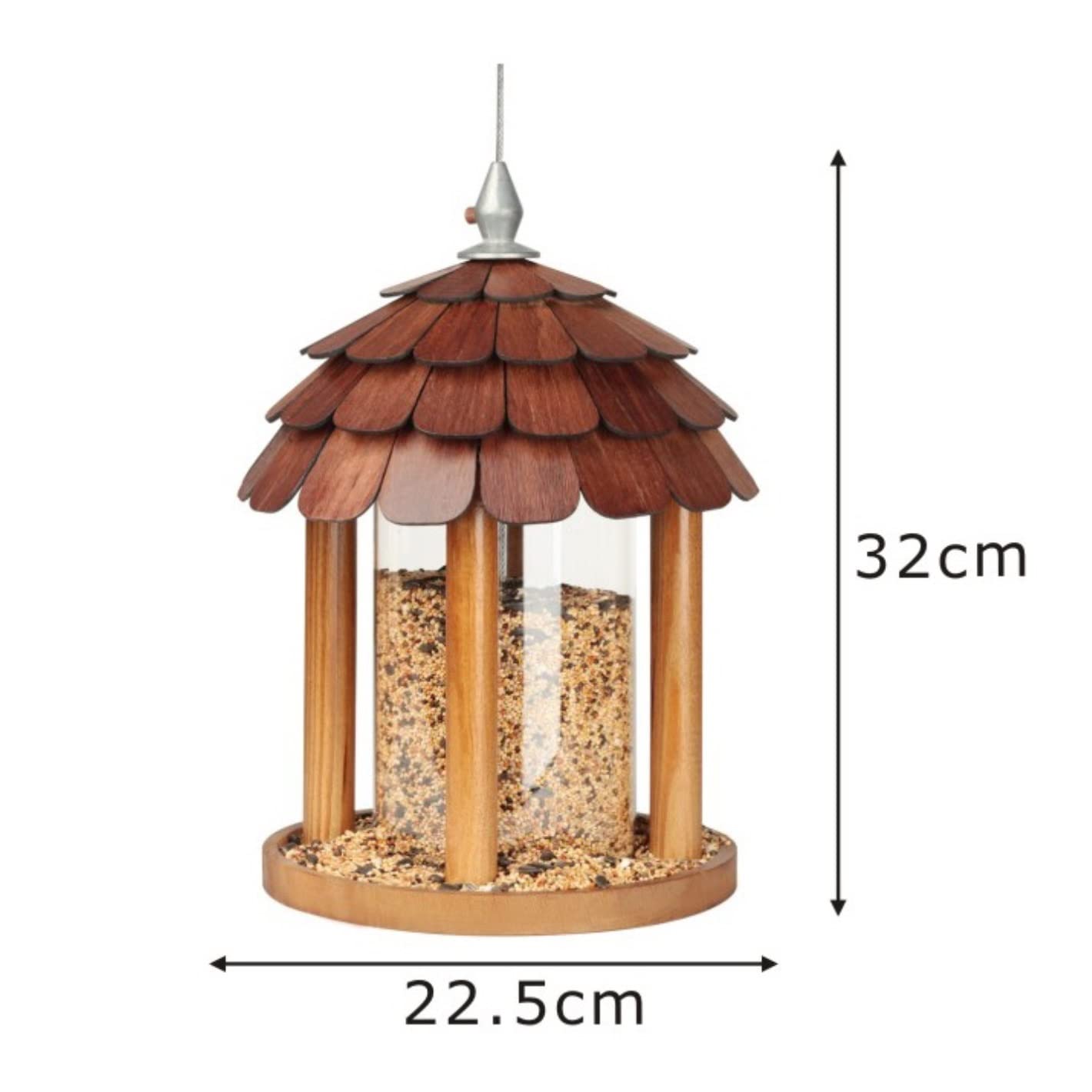 Vogelfutterhaus Im Freien Hängende Regendichte Zufuhr-Vogel-Haus-Garten-Dekorations-Vogel-Futterstation Bird Feeder