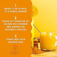 Vista 3 de Spicewalla Leche dorada en polvo - Canela, jengibre, cúrcuma bebida té o mezcla de café con leche