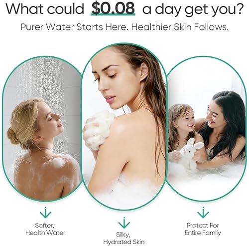 Miniatura 2 de Cobbe Filtro de ducha HD Heavy Duty de alto rendimiento – Filtro de cabezal de ducha 99% de eliminación para agua dura, metales pesados, cloro y 1.