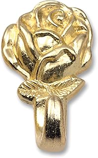OOK 53510 Rose Push Pins, Tool-Free Lightweight Hangers, Brass, (2 Piece)