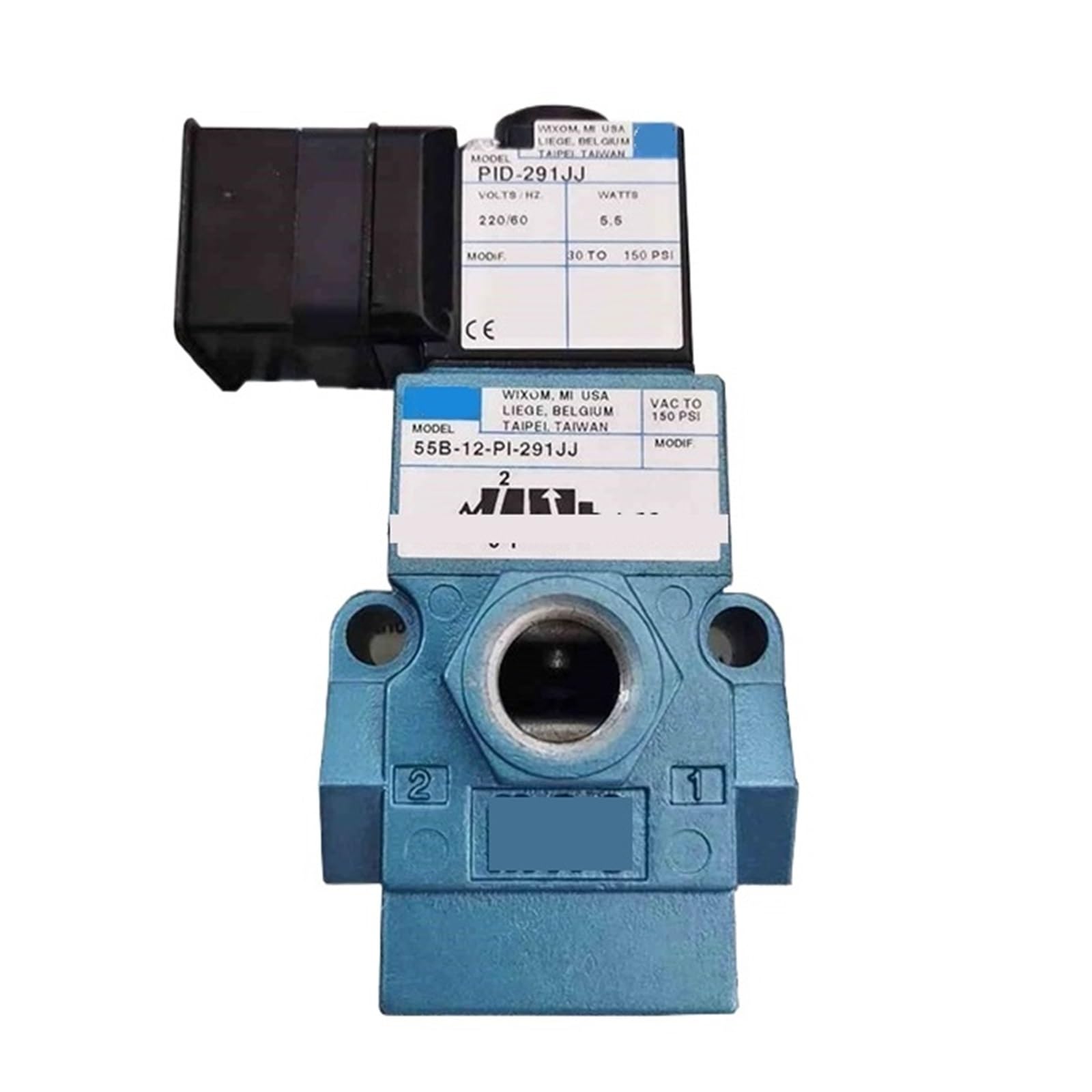 Électrovanne 55B-12-PI-111JA valve pneumatique industrielle 55B-12-PI-291JA