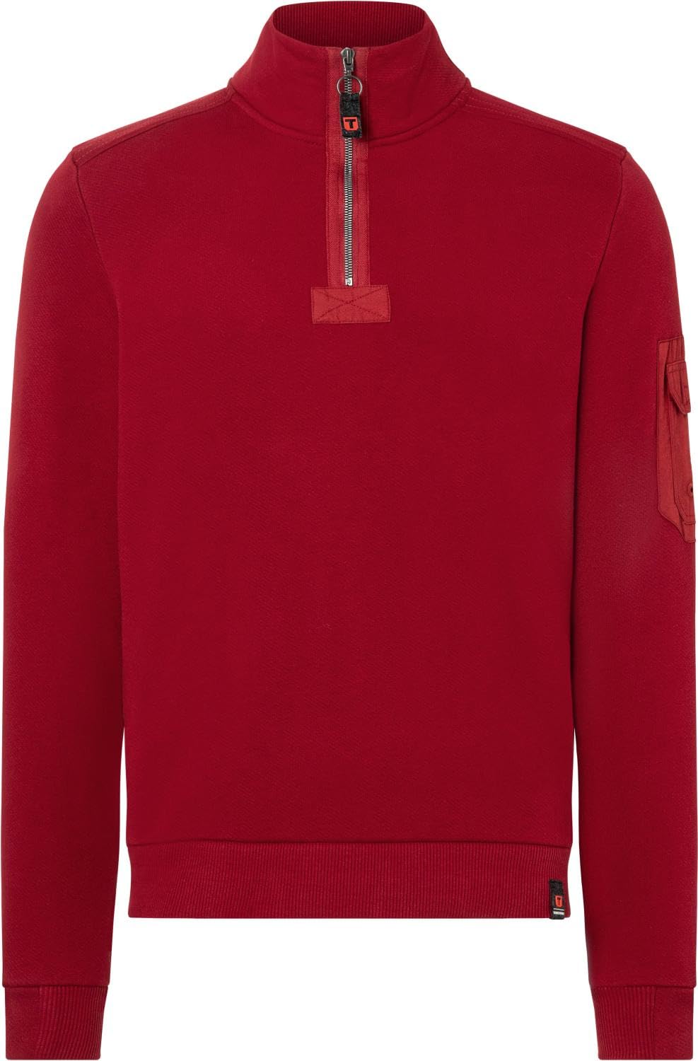 Sweat zippé court homme Timezone Troyer aux finitions premium 28-10191