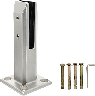 OSALADI 1 Set Glass Clip Stainless Steel Shelf Wall Mounted Wall Mounted Shelf Shelving Brackets Stainless Shelf Glass Spigot Clamp Glass Shelf Clamp Shelf Clip Glass Shelf Holder Silver