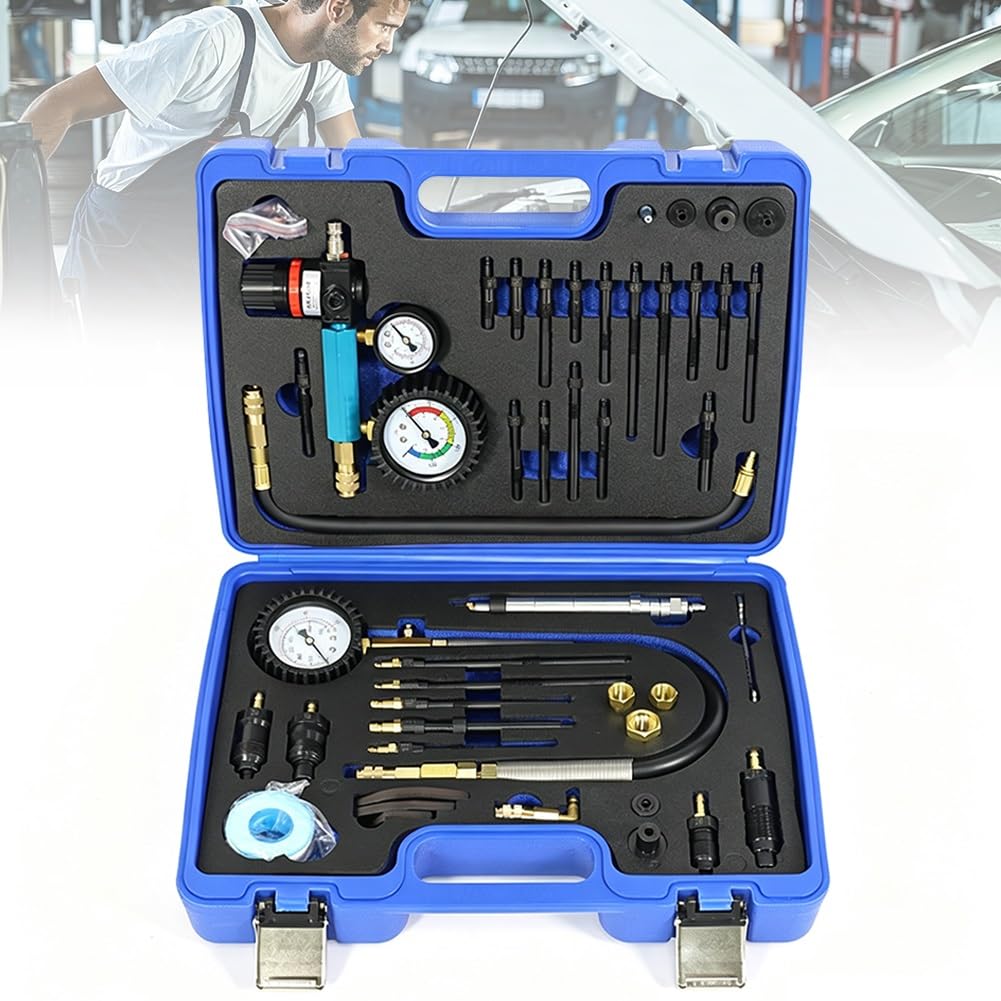 Tester di Compressione Motori Benzina E Diesel, 46PCS Perdita di Pressione | Tester di compressione, Testers Motore per Motori Diesel e Benzina Auto