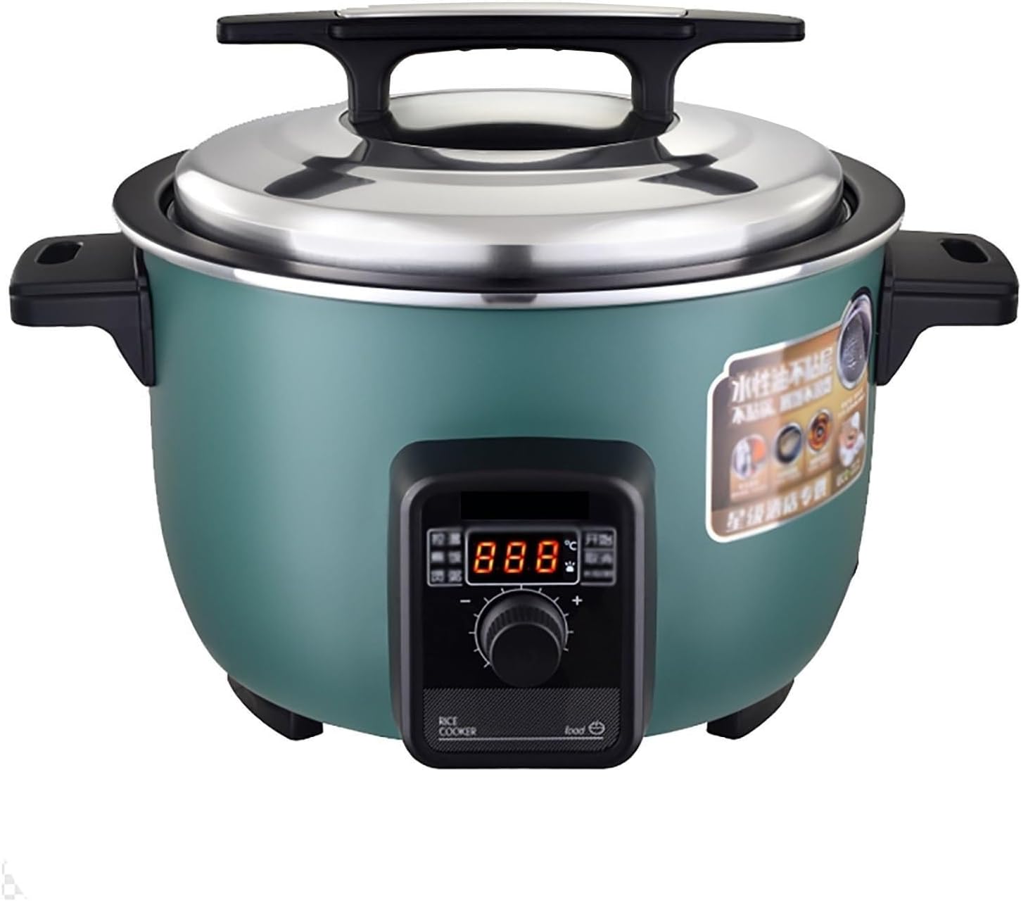 Rice Cooker (8/10L) Large Capacity，Commercial canteen Restaurant/Home Old-fashioned Large Rice Cooker, for 8-15 People 220-240V US/EU(A,10L)