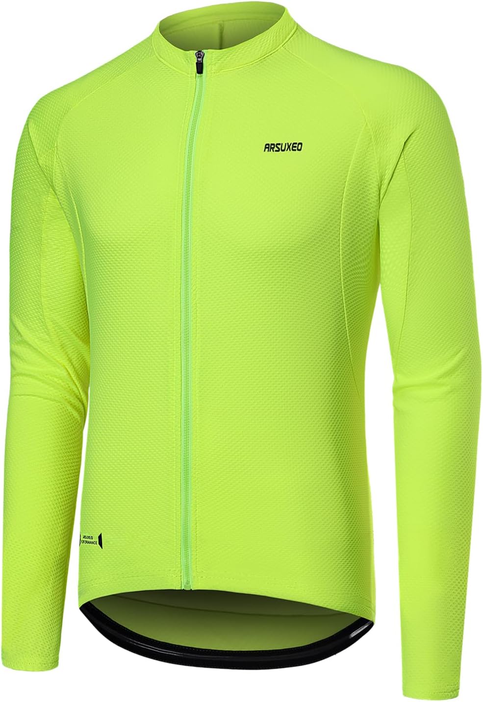 ARSUXEO Light Weight Long Sleeve Cycling Jersey Men Bike Jersey Bike Bicycle Biking Shirt