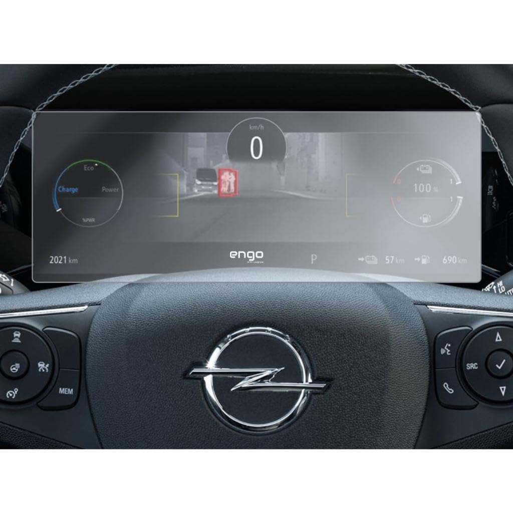 Engo Opel Grandland Gs Dijital Gösterge 12 İnç İle Uyumlu Mat Ekran Koruyucu Nano