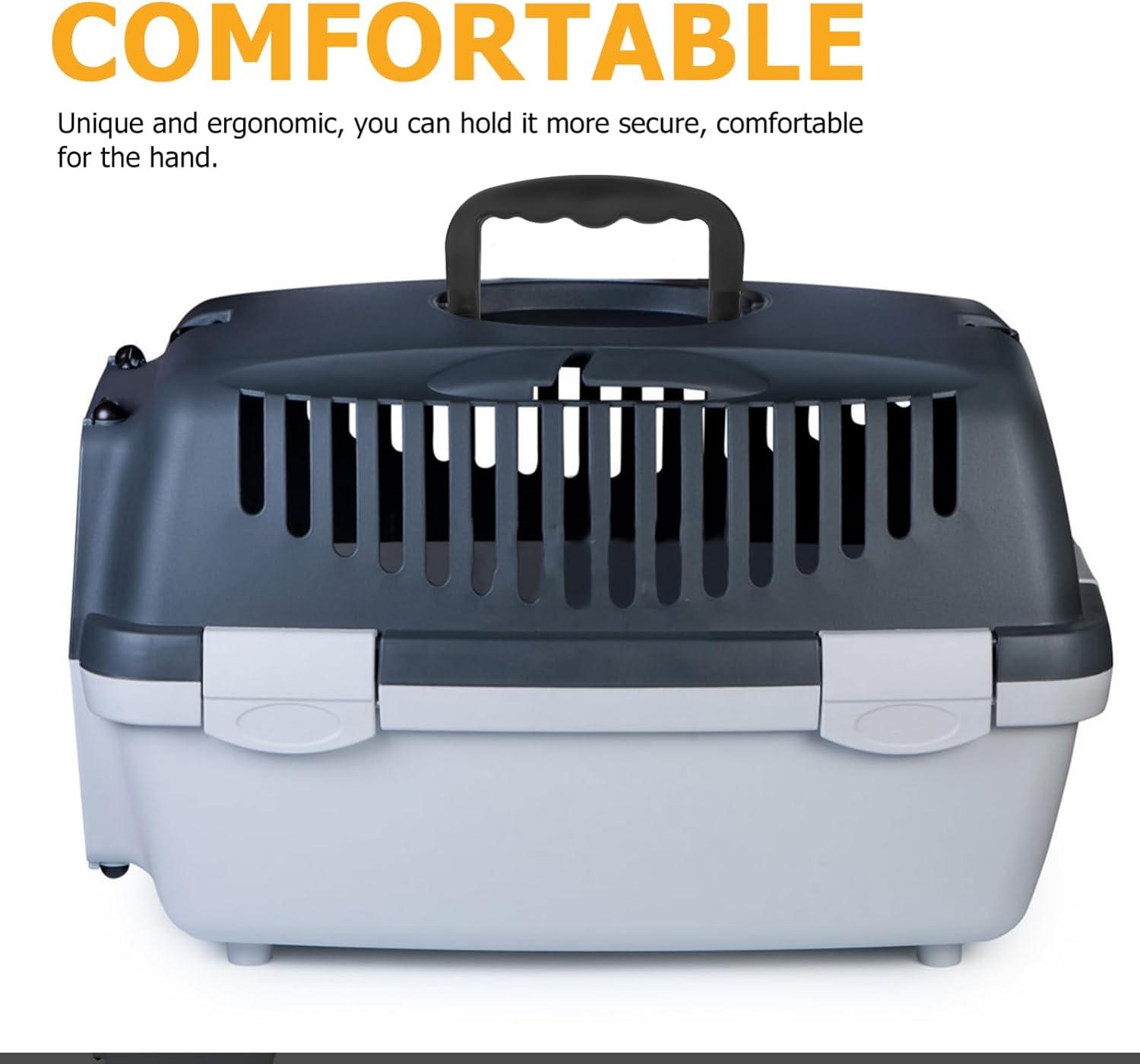 Levemolo 4 Pack Plastic Pet Cage Carrier Handles for Crates, Black image 5