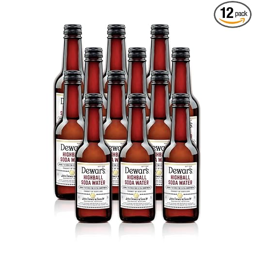 Dewar's Highball Double Filtered Soda Water, Pack of 12 x 250ml