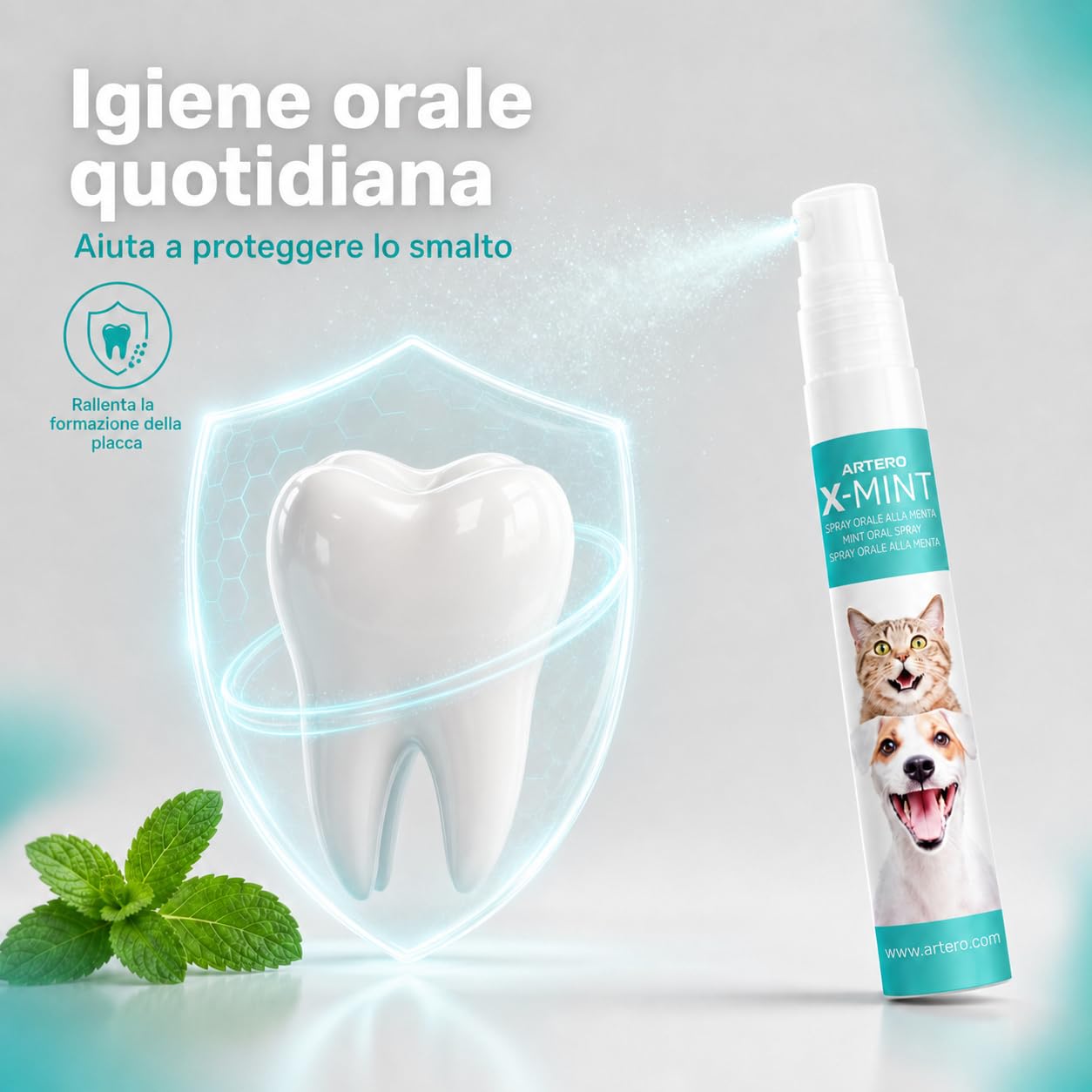 ARTERO X-Mint Spray per l'Alito Cane Gatto Igiene Orale