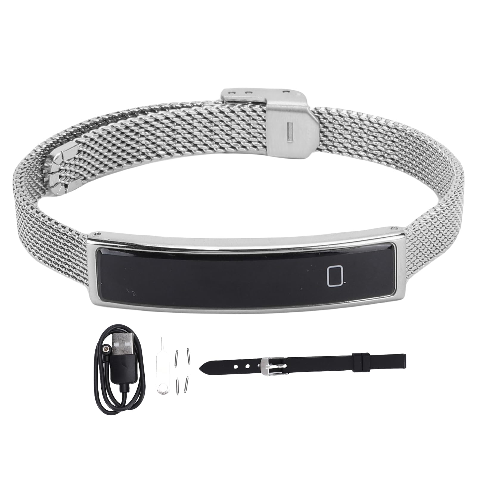 Jectse Pulsera Inteligente para Hombre Mujer, Pulsera Inteligente de Salud, Visualización de Datos Deportivos, Múltiples Modos Deportivos, Adsorción de 1 Segundo, Correa Magnética