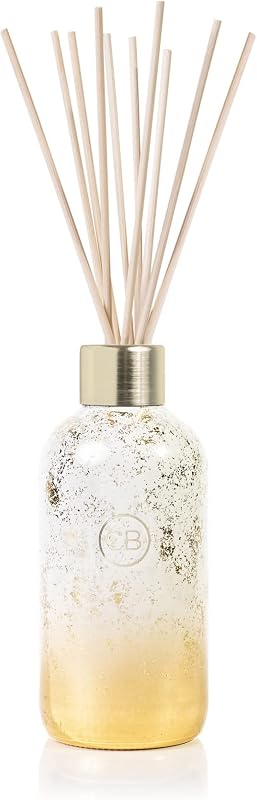 Juego de difusor de varillas Glimmer – Incluye varillas difusoras, aceite perfumado y botella de vidrio decorativa – Ambientador para decoración del hogar – Fragancia para el hogar (Volcán, 8 fl oz)
