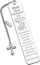 First Communion Gifts for Girls First Communion Gifts for Boys Women Men 1st Holy Communion Bookmark Baptism Confirmation Gifts for Teen Easter Basket Stuffers Christian Religious Easter Gifts for Kid