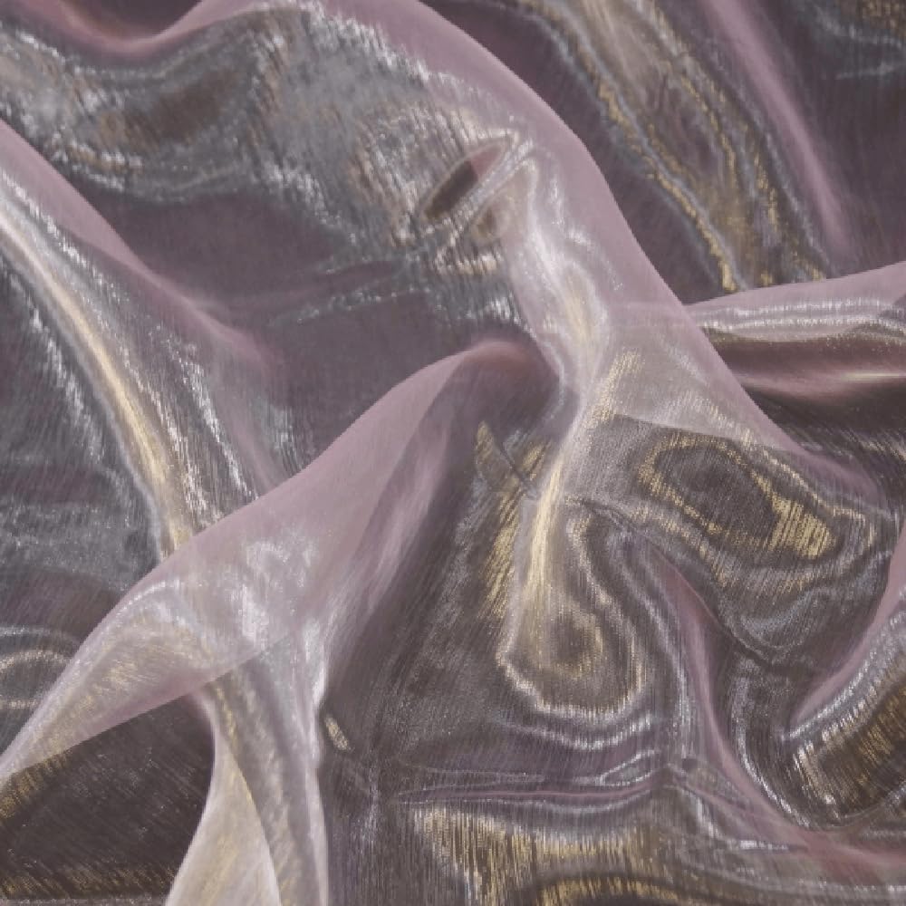Organza Fabric Sheer Voile Drape Curtain Wedding Fabric 150cm Wide (Sold Per Metre) (Baby Pink)
