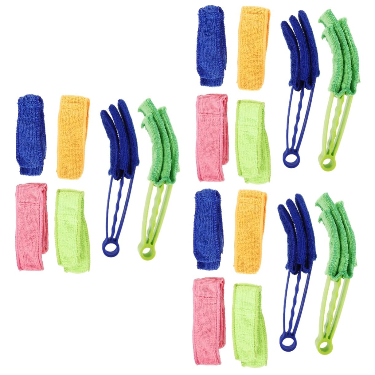 Gadpiparty 3 Juegos Cepillo de limpieza para persianas manejar hendedura producto lama limpiador de aire acondicionado estores plumero para limpieza de persianas plumero ciego el plastico
