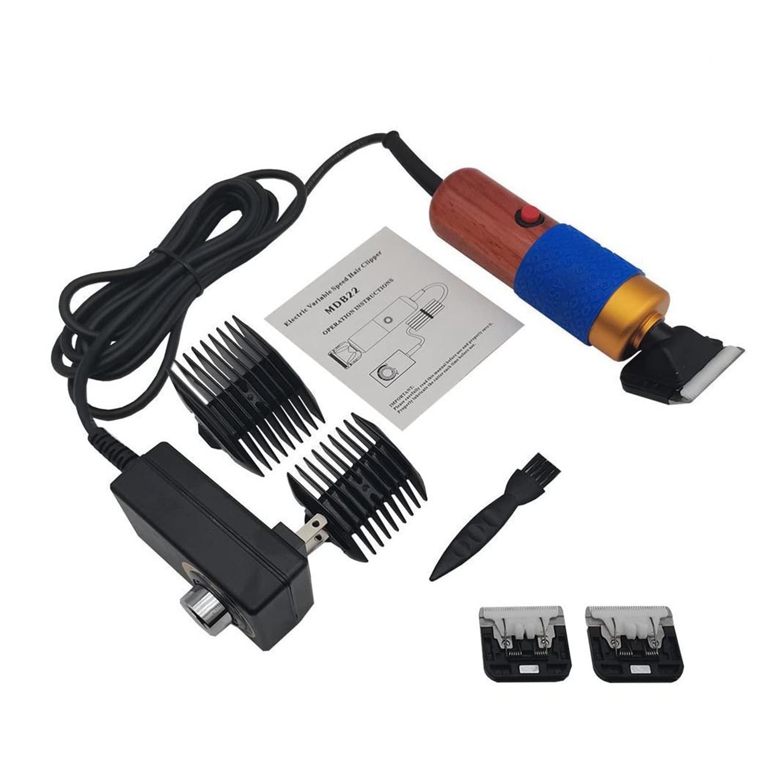 Professionnel haute puissance 200W AC électrique tondeuse for animaux de compagnie découpeuse cheval lapins chat chien tondeuse rasoir animaux toilettage tondeuse Durabilité Remarquable(Color:NO BOX 2