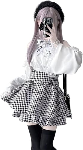 セットアップ 長袖シャツ プリーツ ミニスカート 清楚 ガーリー 4ce44ad58ec7c073ad026cec37b468