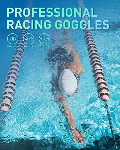Image of SUMARPO Swim Goggles for Men Women, Anti-Fog Clear No Leaking Swimming Goggles for Adults