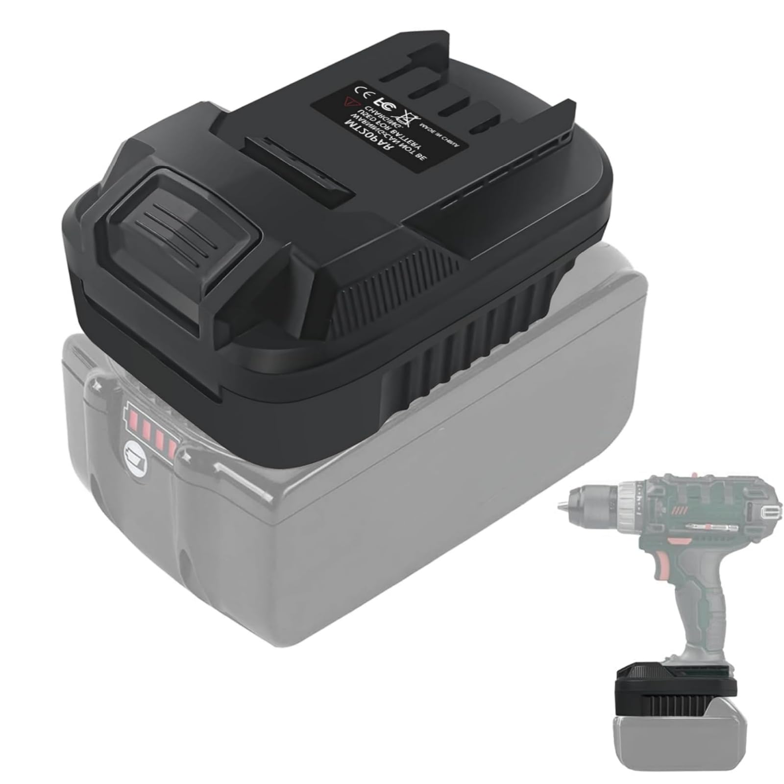 MT20PAR Battery Adapter for Makita Battery to Parkside Devices, Converter for Makita 18 V LXT Battery BL1830 BL1840 to for Parkside 20 V XTeam Power Tools PAP20A1 B1 B3 (No Battery) — image 1