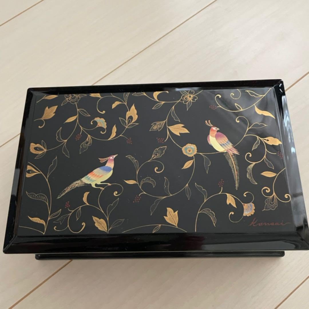 Amazon.co.jp: 会津塗りオルゴール付き宝石箱 Jewelry box