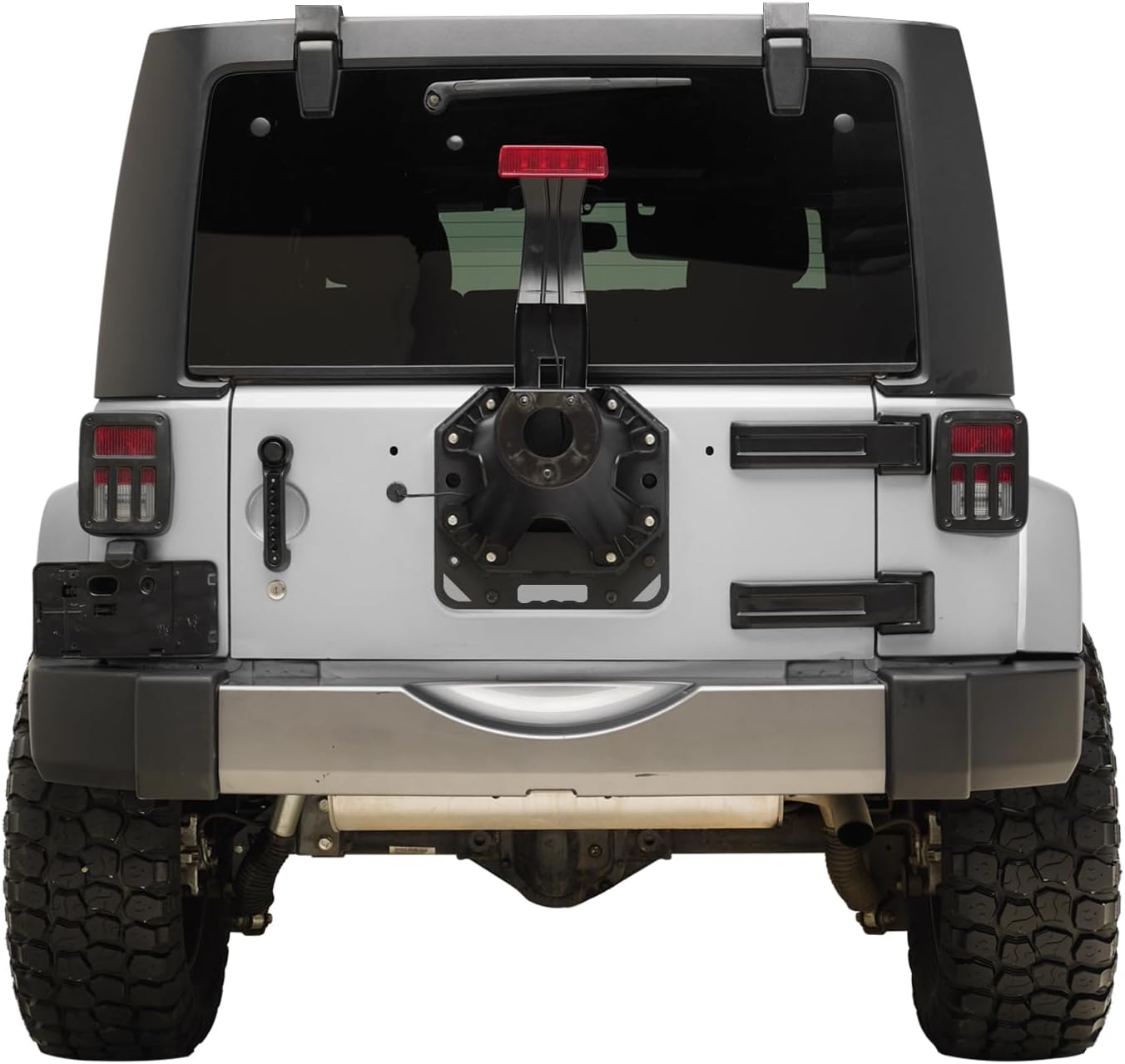 Spare Tire Relocation Bracket Compatible with Jeep Wrangler JK 2007-2018