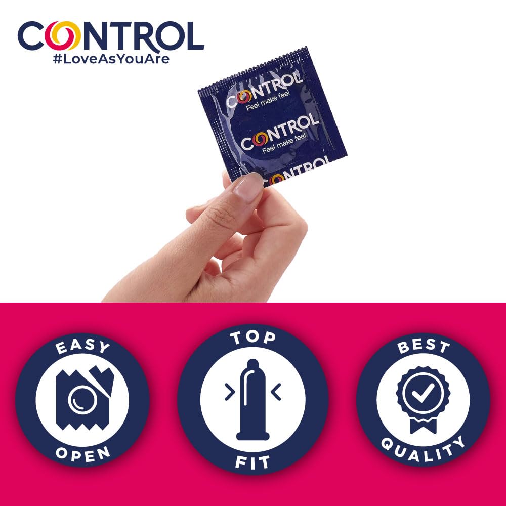 CONTROL Finissimo Senso Preservativos Ultrafinos de Látex Natural 40 Unidades