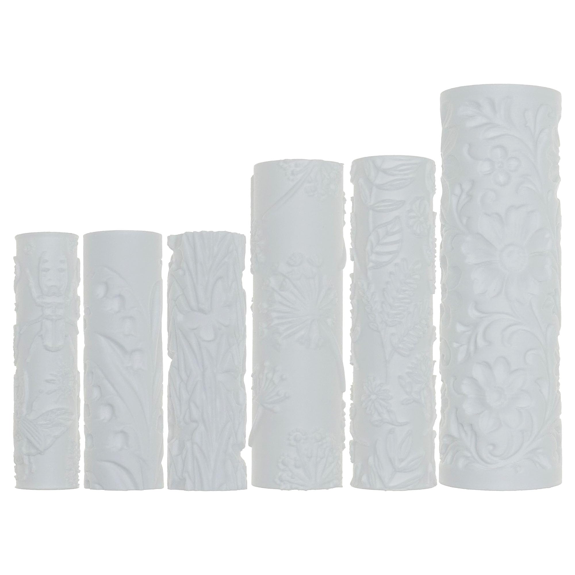 Allazone Acrylic Clay Cutter Set, Polymer Clay Cutters, Acrylic Clay Roller with Sheet Backing Board, Plastic Scraper Clay DIY Tool for Shaping and Sculpting (6 PCS)