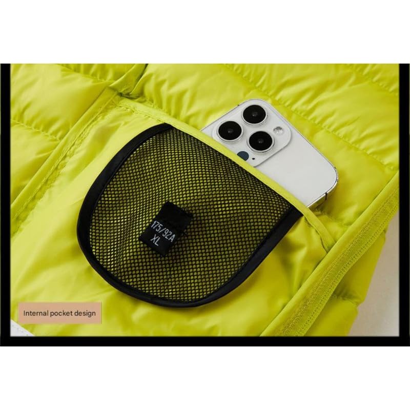 Image of Men's Winter Down Jacket Plus Velvet Hooded Stand Collar Warm Zipper Coat