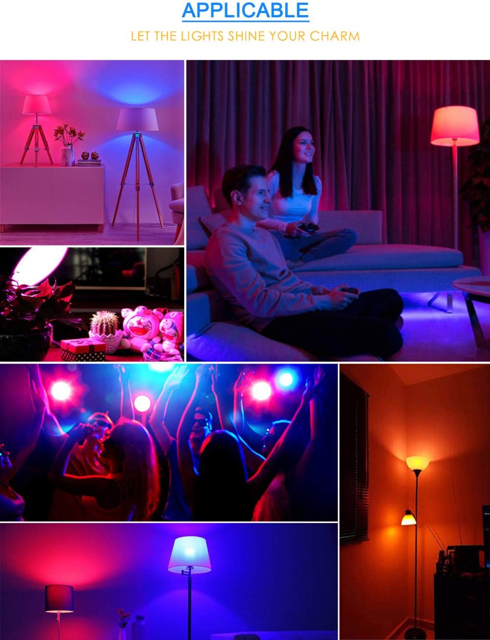 MR16 3W RGB Color Changing Spotlight with IR Remote Control Mood Ambiance Lighting Colorful LED Light Bulbs,Landscape Lighting Dimmable 12V (Pack of 5)