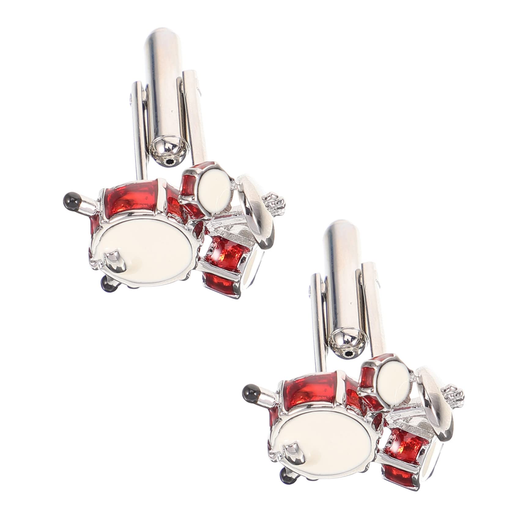 PACKOVE Gemelos De Tambor - Accesorio Accesorios De Traje Corbatas Para Hombres Clip De Corbata Para Hombre Gemelos De Traje Para Hombre Gemelos De Esmoquin Para Hombre