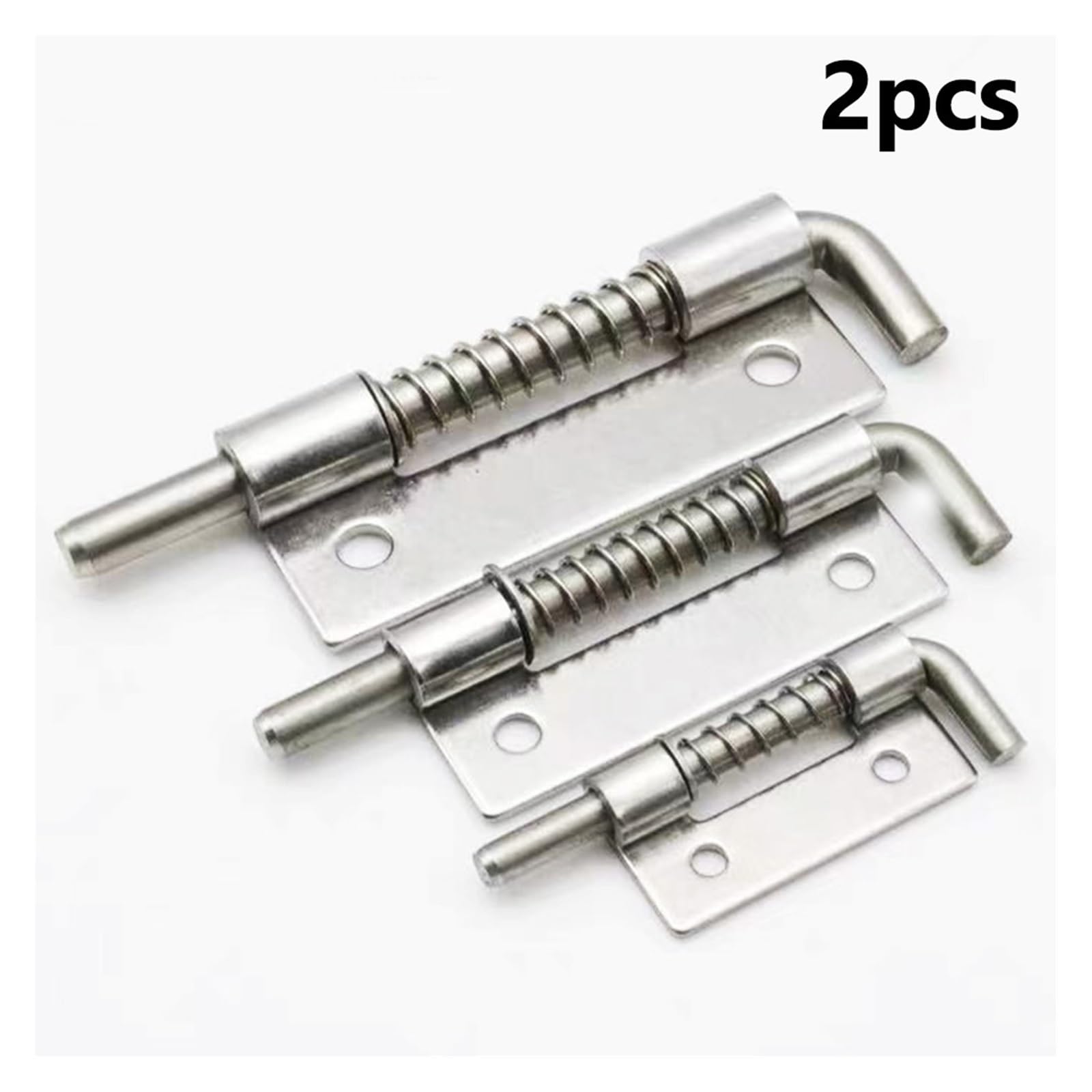 Pasador de pestillo con Resorte, 2 uds., Cerradura Puerta Garaje, Pernos Acero Inoxidable, Hardware