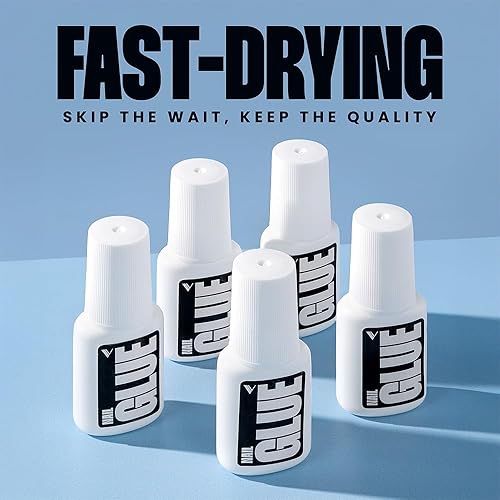 Miniatura 4 de V Beauty Pure Pegamento de uñas extra fuerte, pegamento para uñas para puntas de uñas, fórmula con cepillo para aplicación sin goteo y sin grumos,