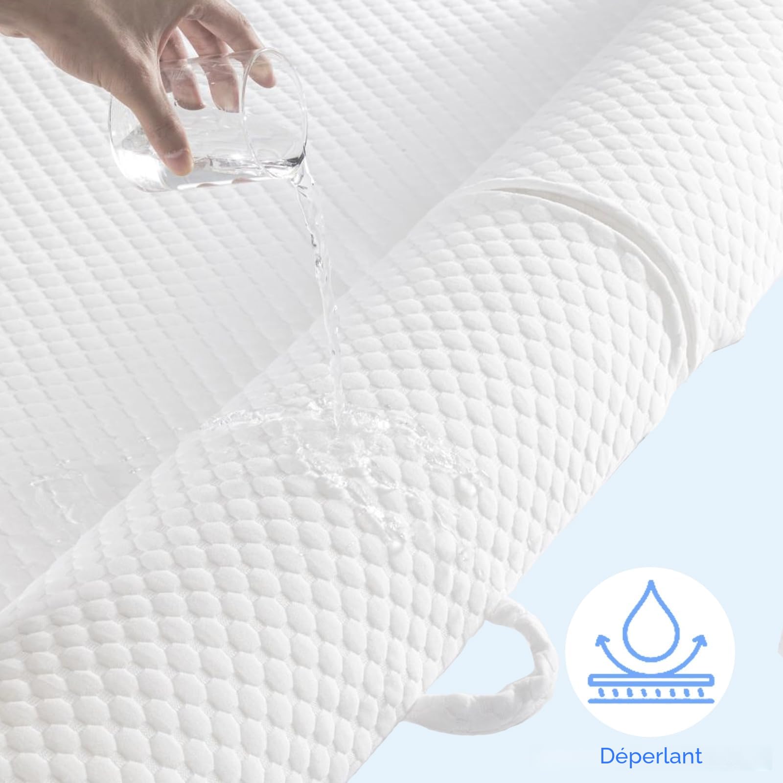 YIHATA Pliable Barrière de lit, Barrière de sécurité pour lit d'enfant avec poignées, avec Housse résistante à Rembourrage antidérapant et Lavable, pour Enfants, bébés et Adultes - 1 Packs