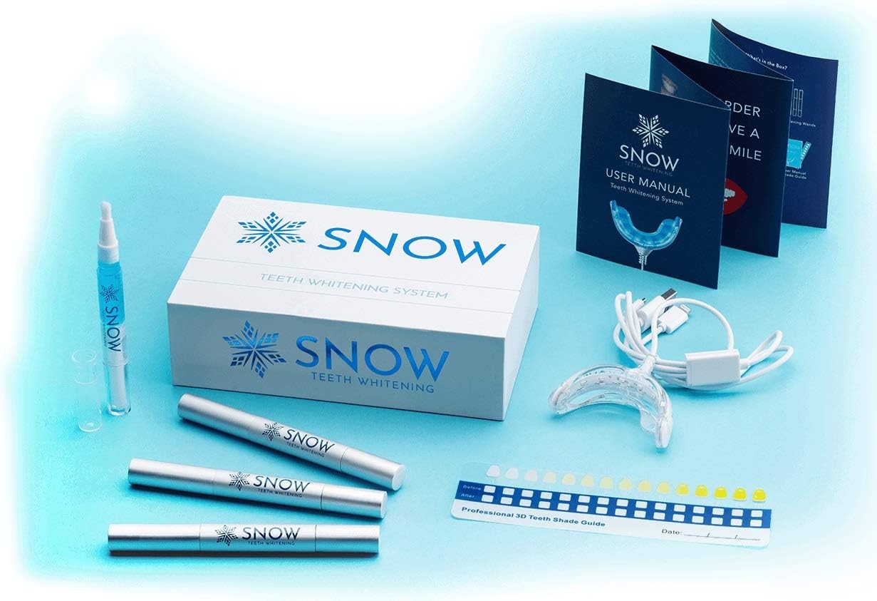 (Used and/Or Expired) Snow Teeth Whitening Kit All-in-One at-Home Teeth Whitening System for Whiter Teeth Without Sensitivity - 6 Month Supply