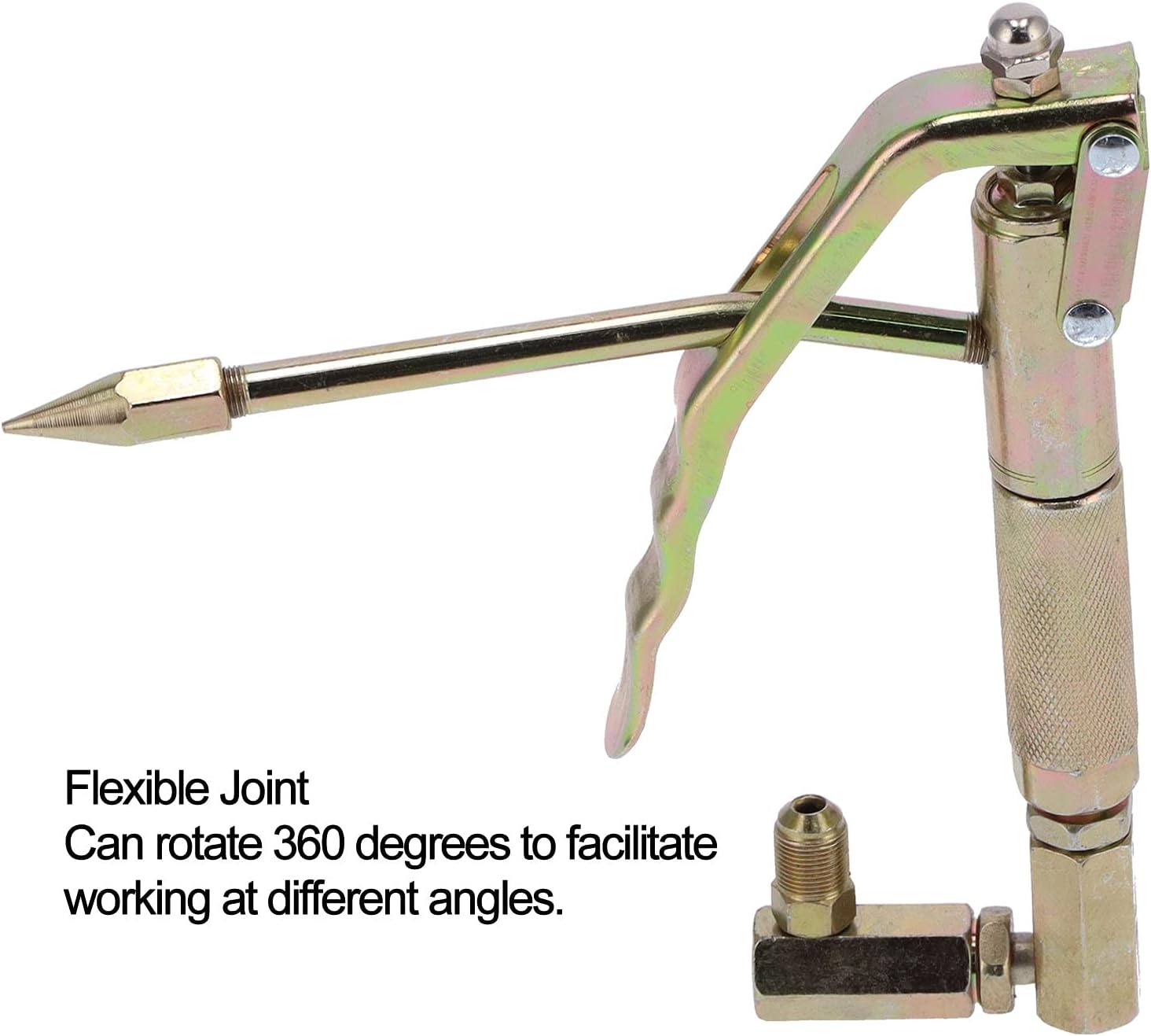 Pneumatic Grease Gun, Hand Held Auto Air Grease Gun, High Pressure Oiling Greaser for Automotive Tools