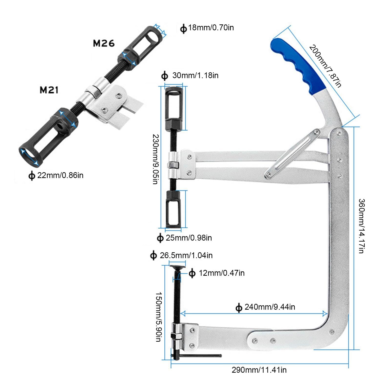 Strumento per compressore a molla del motore, strumento di compressione | della molla della valvola, strumento di compressione della molla della valvola, design antiscivolo, per riparazione del motor