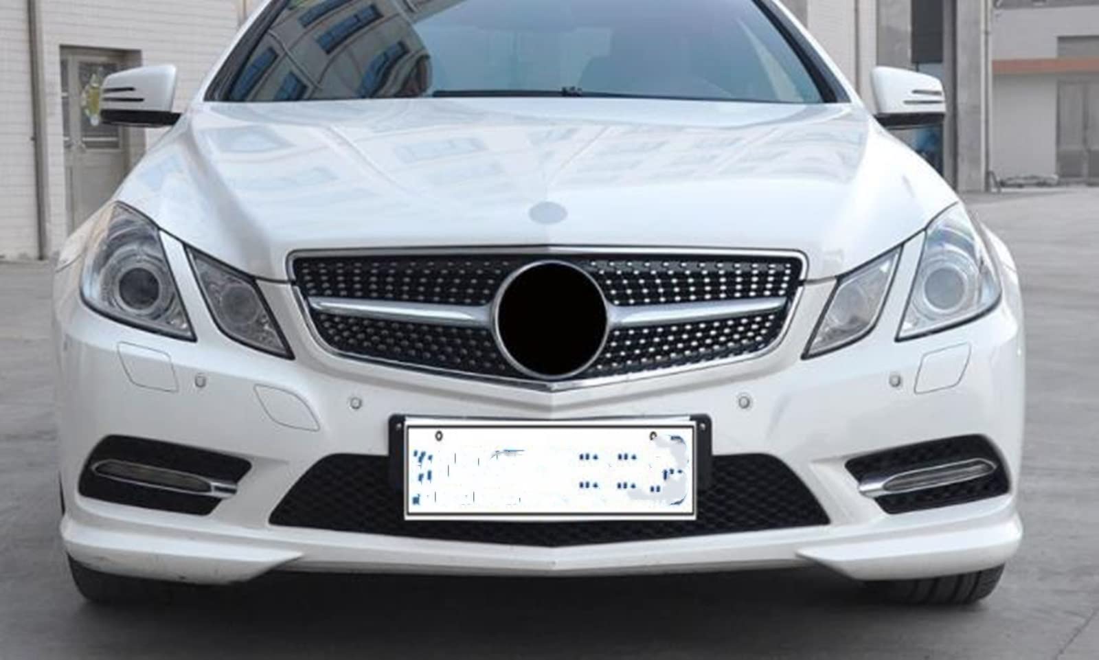 CHEVVY Griglia Anteriore Griglia per Benz Classe E W207 C207 Coupe 2009-2013 E300/E350 Black Diamond Style Car Upper Bumper Hood Mesh Accessori