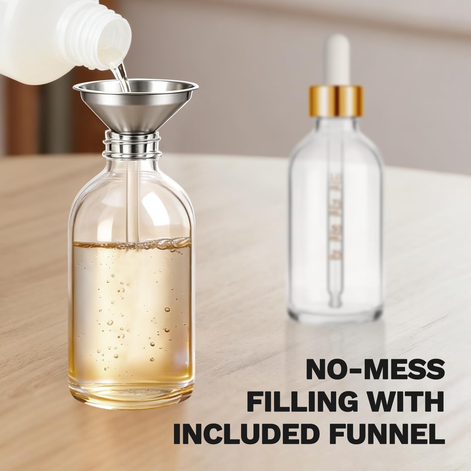 Amazon.com: Bumobum 99 Pack 2 oz Dropper Bottle, Clear Glass Eye