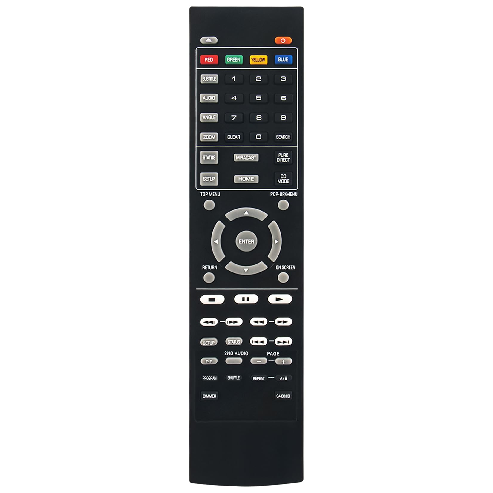 Télécommande BDP130 contrôle complet lecteur Blu-ray Yamaha BD-S681 - 6