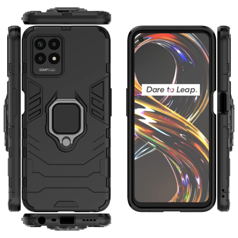 Cover Protezione 360 Gradi Compatibile Con OPPO Realme GT2 Pro Cover, Custodia Armor Anello Custodia Realme GT2 Pro