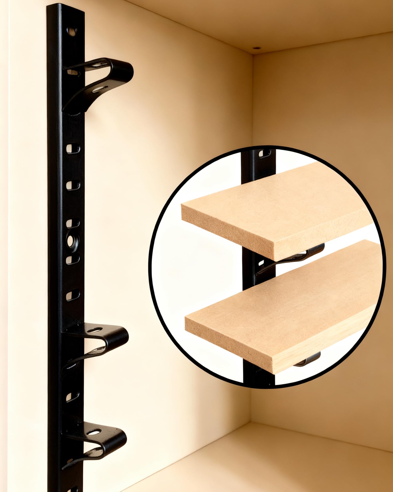 Adjustable Shelf Clips - Keep Shelves Stable -5