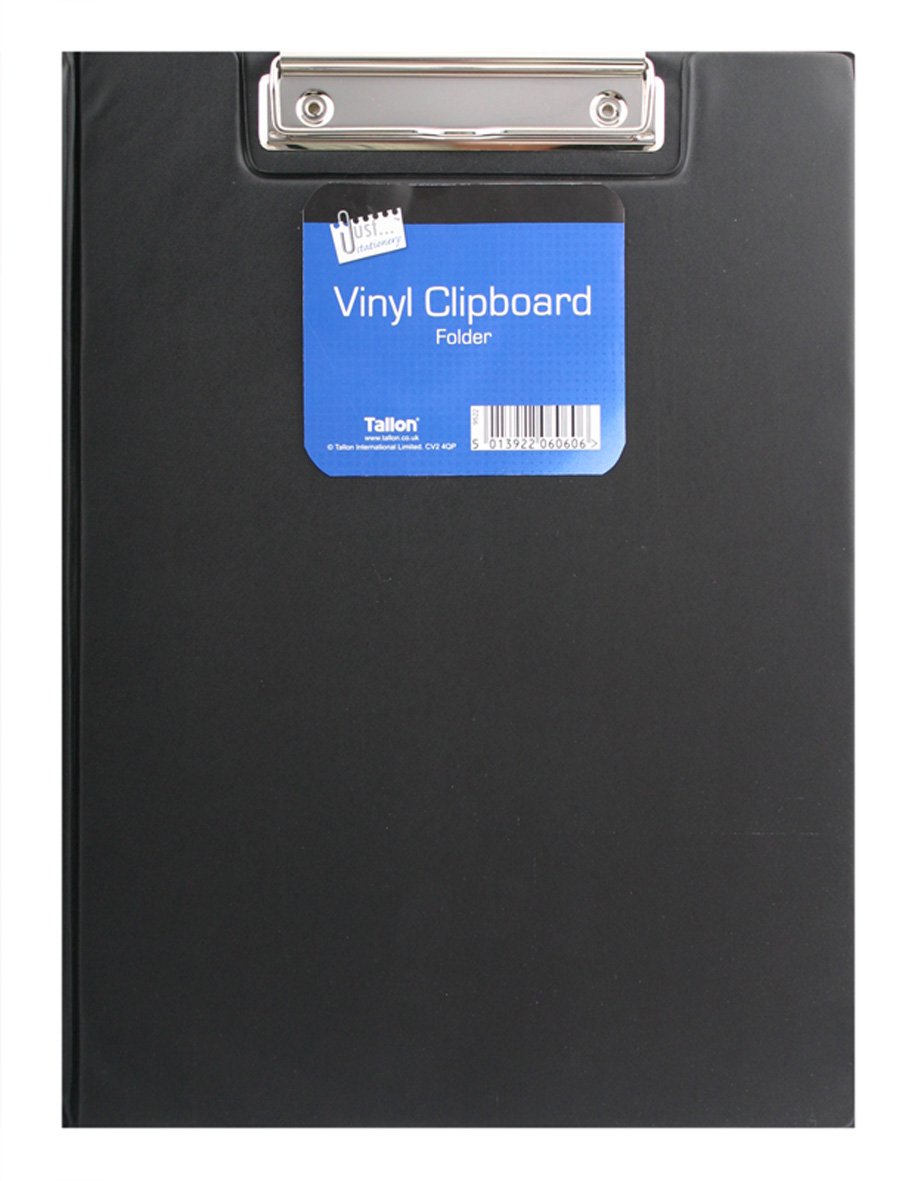 Just Stationery Random Colours Just Stationeryvinyl Clipboard Folder Assorted Colour