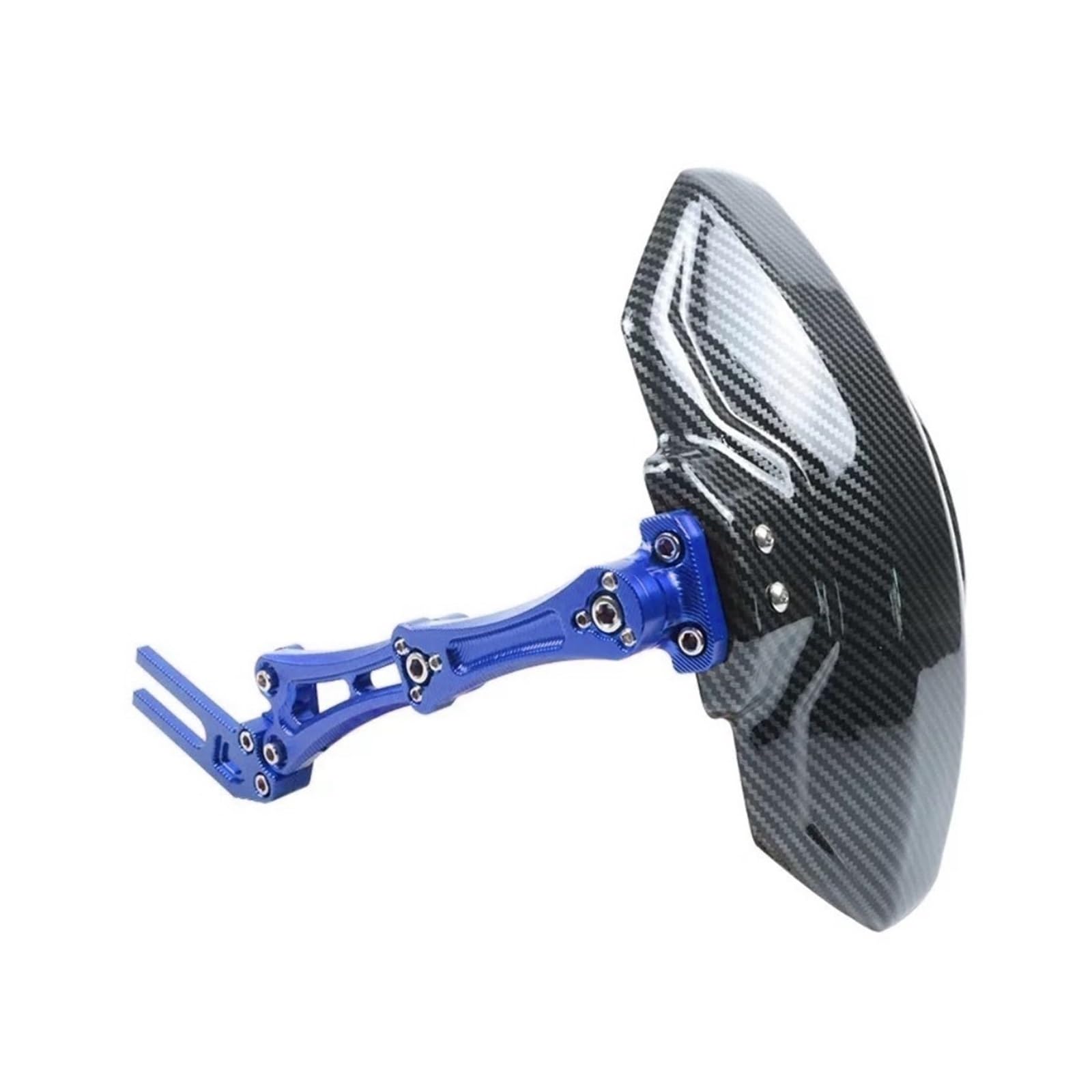 JHETA Moto Parafanghi Parafango Paraspruzzi per PCX 125 Parafango Posteriore in Alluminio per Moto Parafango per Moto in Plastica con Stampa in Fibra di Carbonio (Colore : Blu)