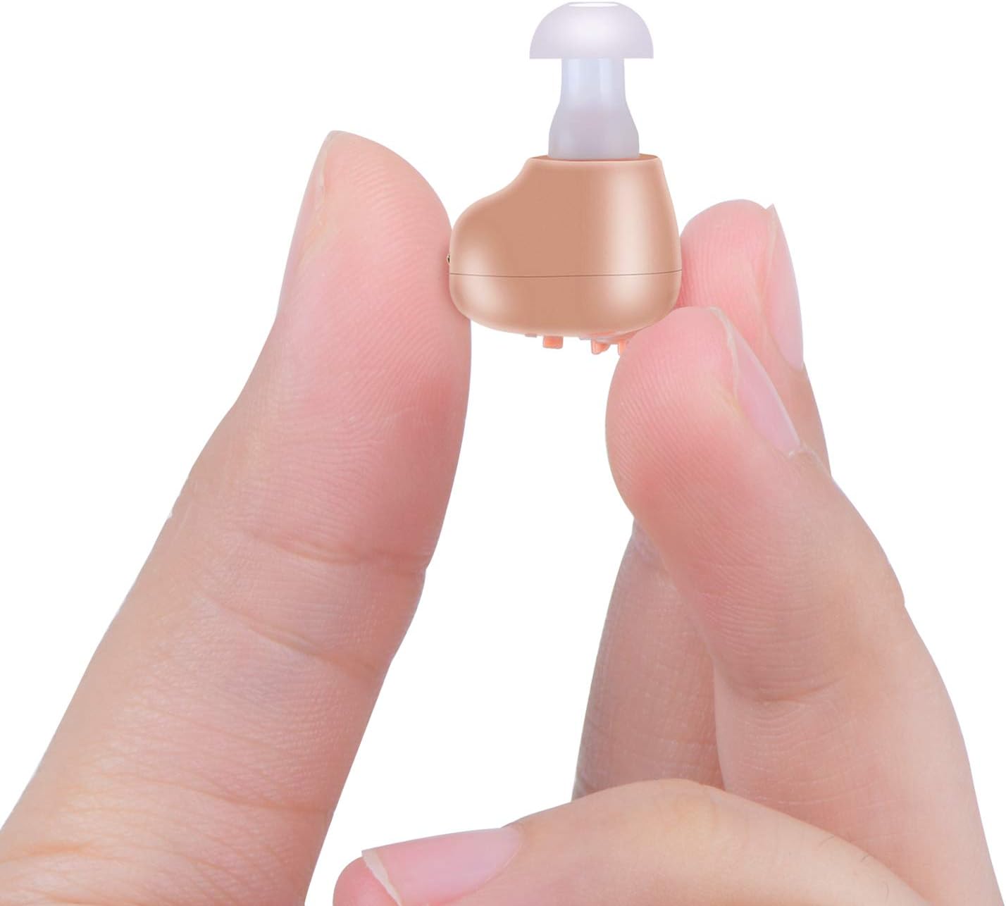 Hearing Amplifier Aid for Seniors and Adults Rechargeable with Noise Cancelling, Inner-Ear Hearing aid, Personal Hearing Enhancement Sound Devices, Suitable for Either Ear